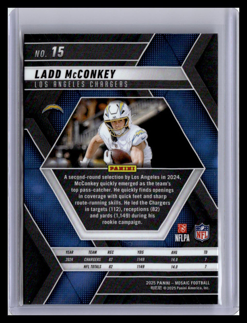 2025 Panini Mosaic #15 Ladd McConkey