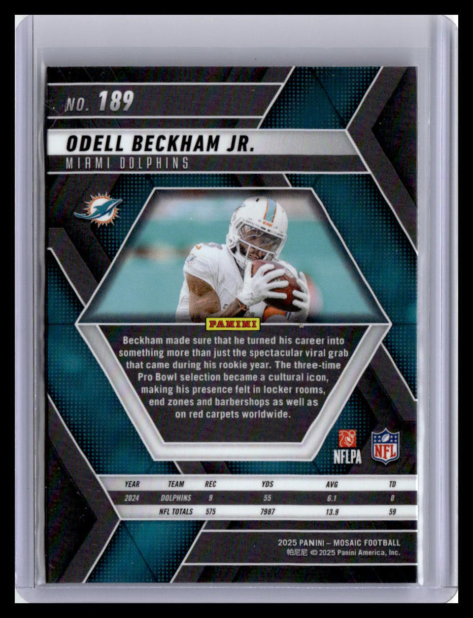 2025 Panini Mosaic #189 Odell Beckham Jr.