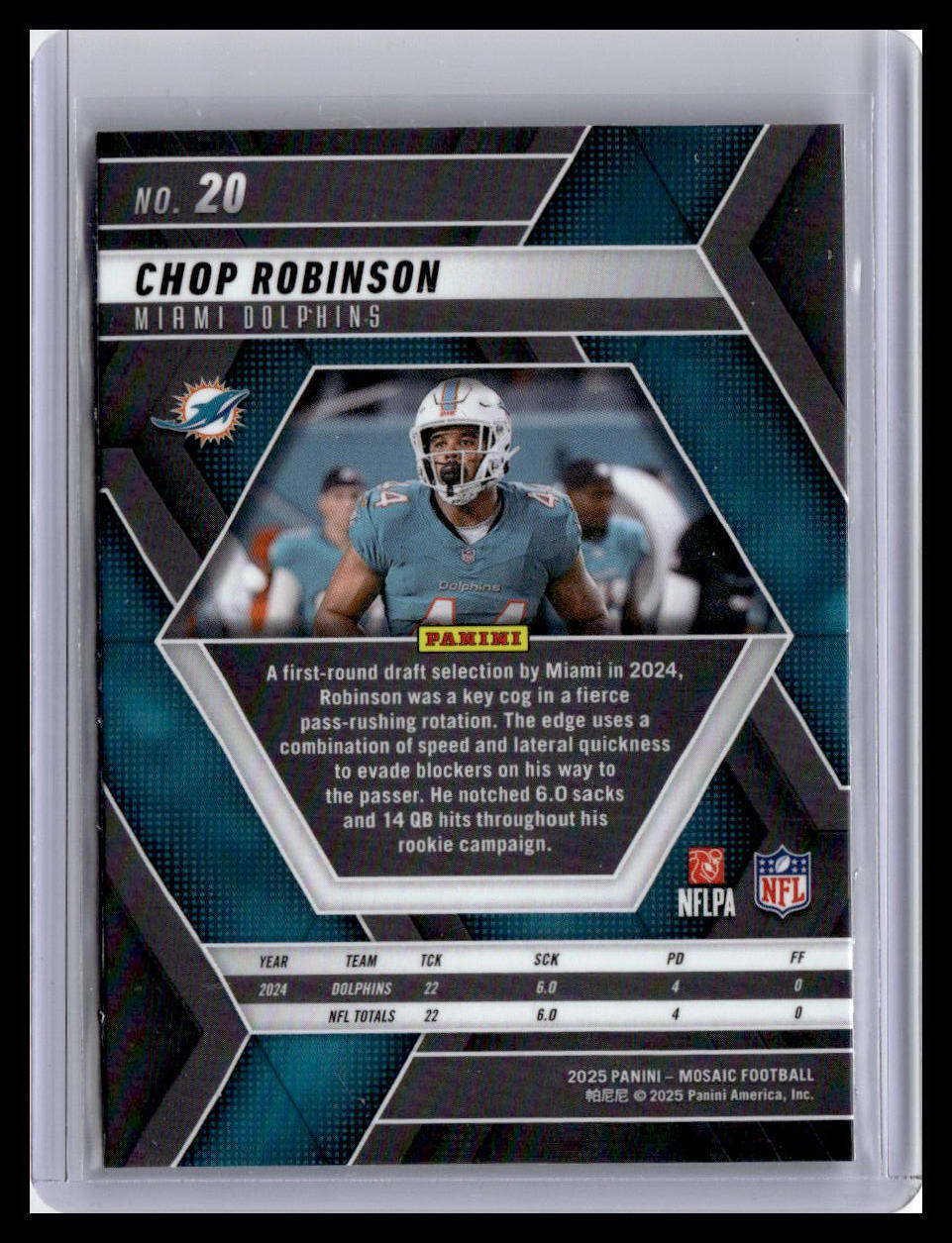 2025 Panini Mosaic #20 Chop Robinson