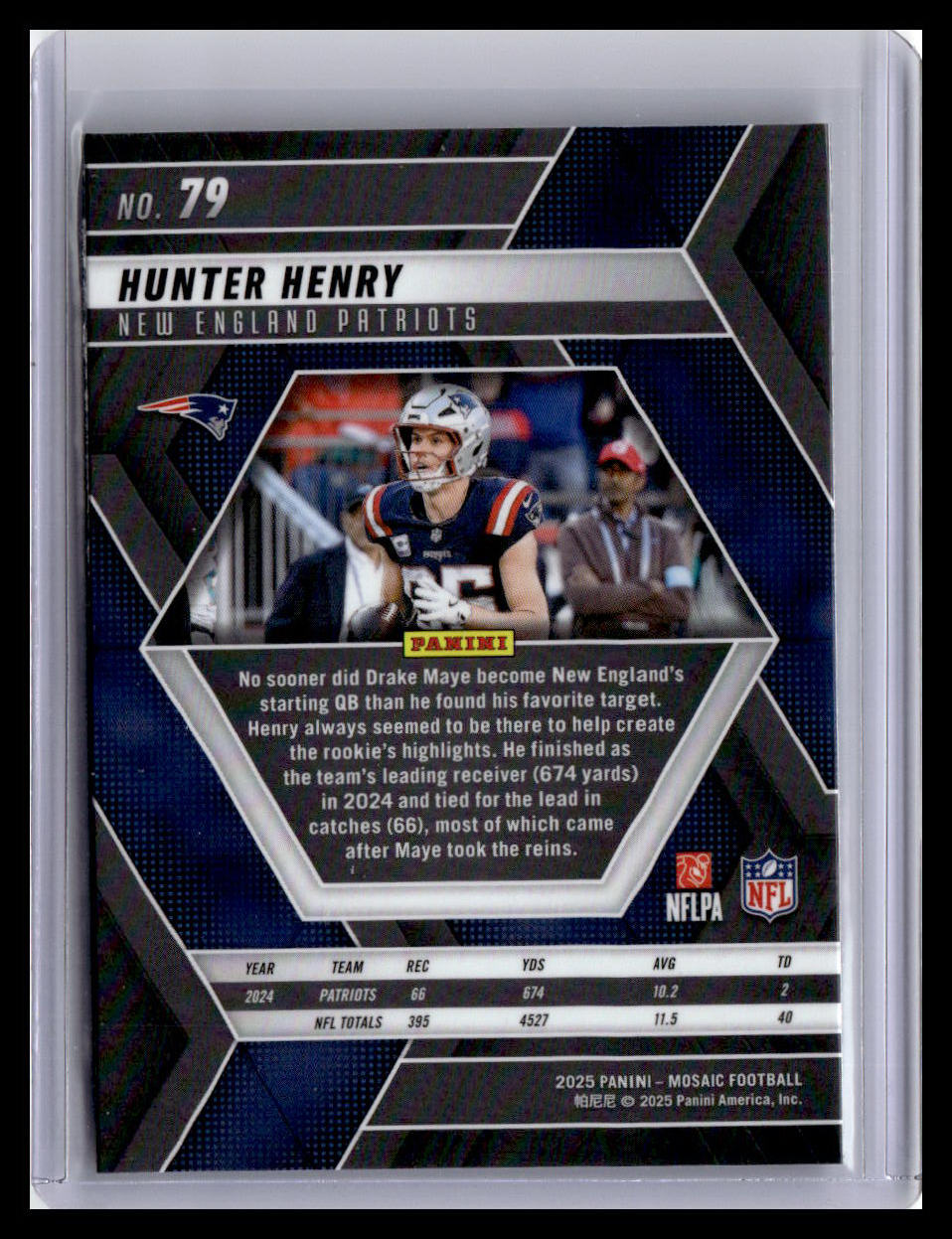 2025 Panini Mosaic #79 Hunter Henry
