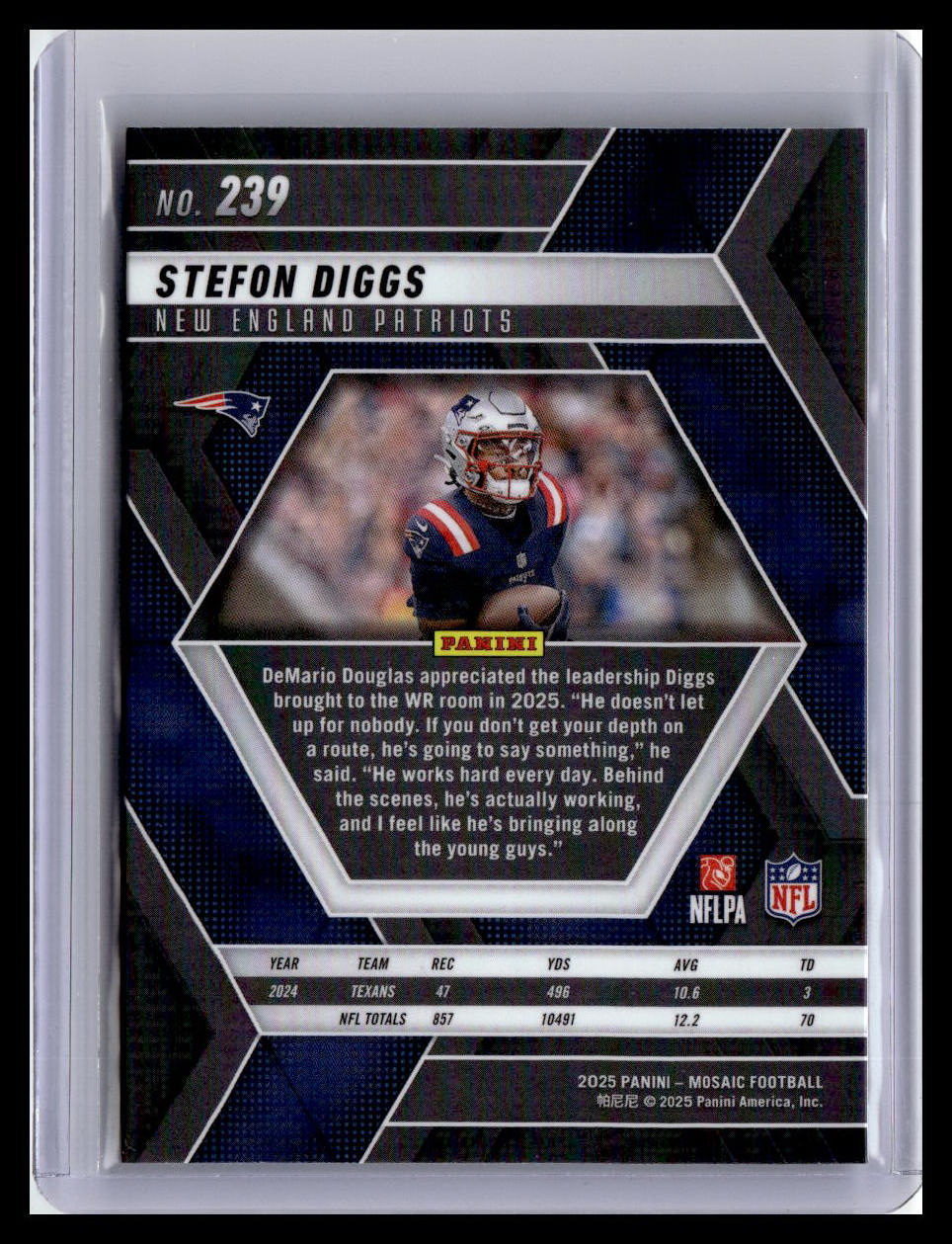 2025 Panini Mosaic #239 Stefon Diggs