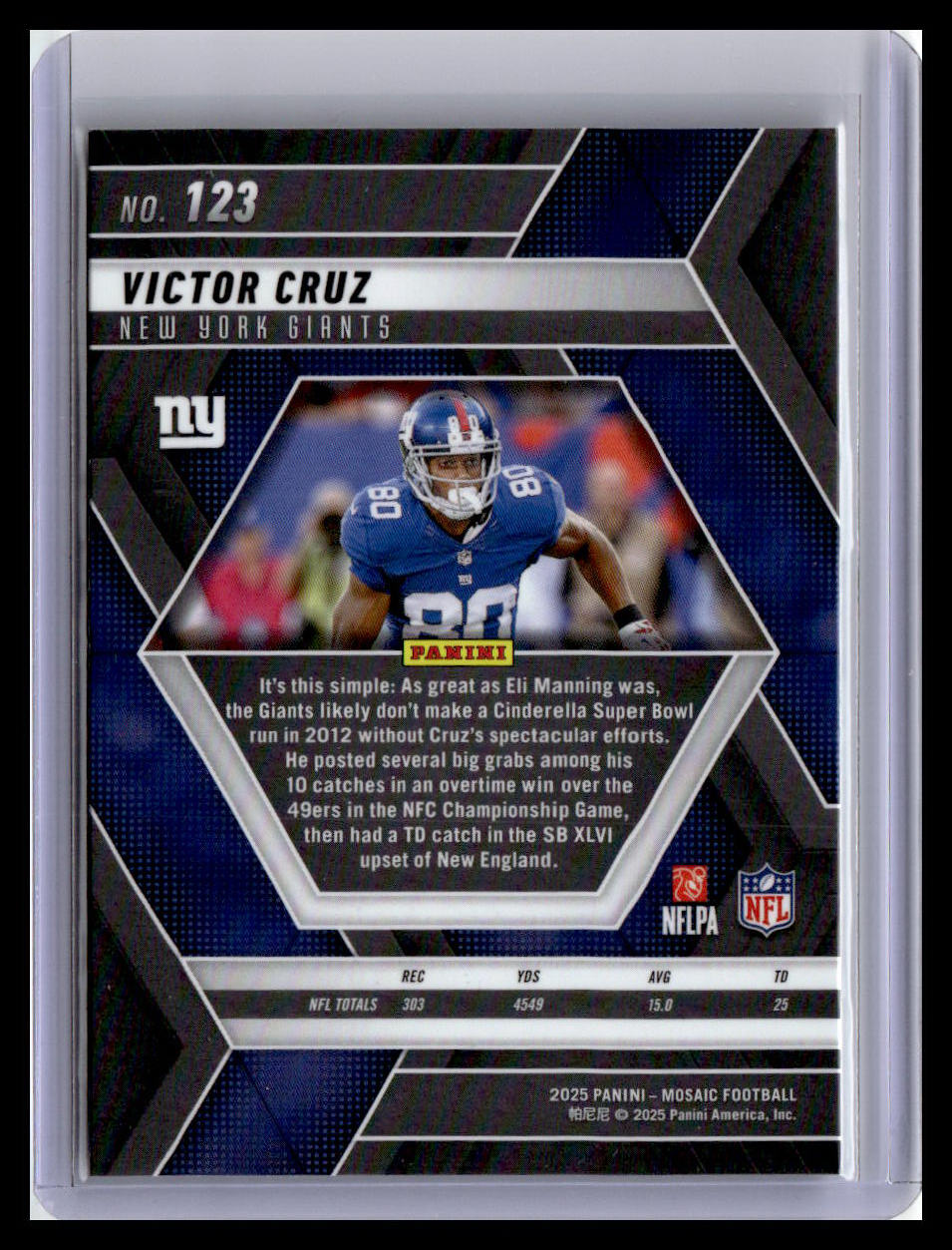 2025 Panini Mosaic #123 Victor Cruz