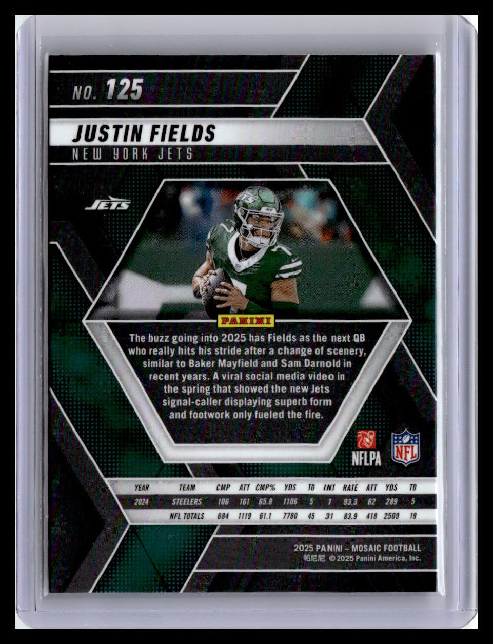 2025 Panini Mosaic #125 Justin Fields