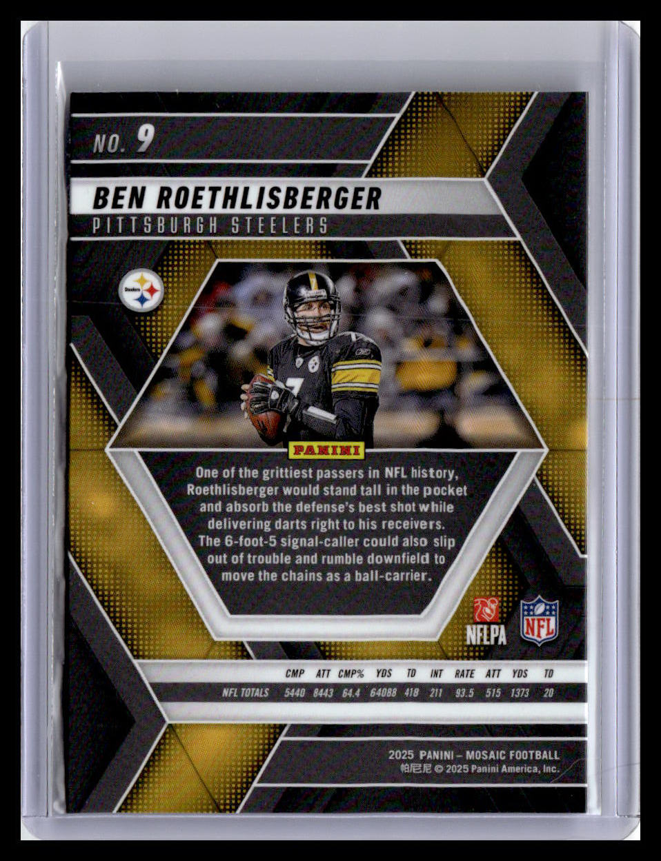 2025 Panini Mosaic #9 Ben Roethlisberger