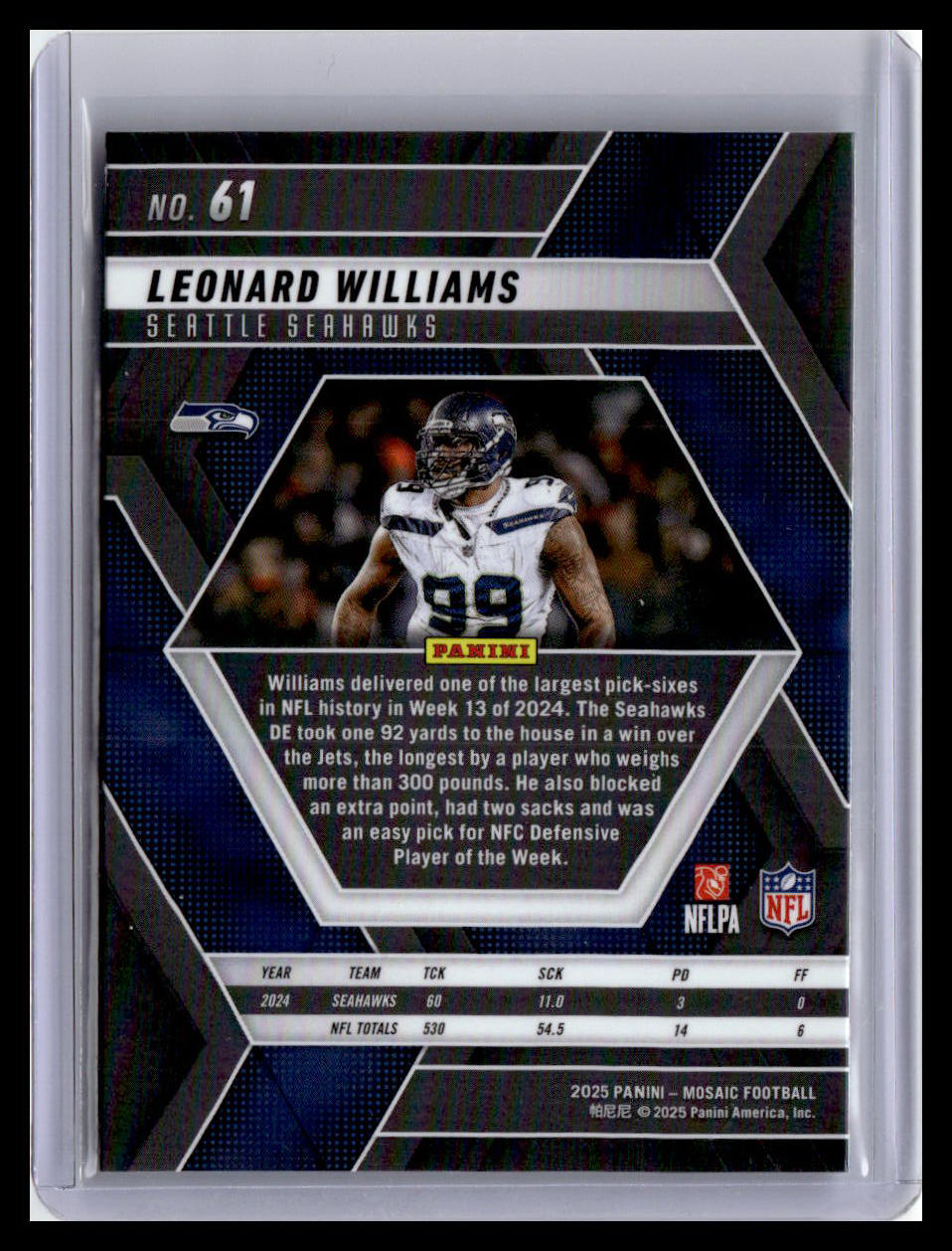 2025 Panini Mosaic #61 Leonard Williams