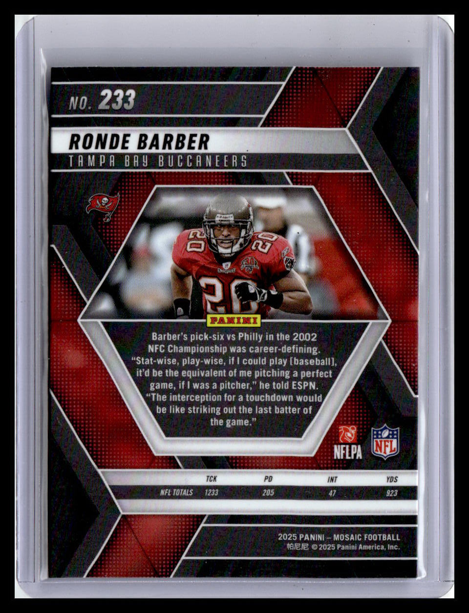 2025 Panini Mosaic #233 Ronde Barber