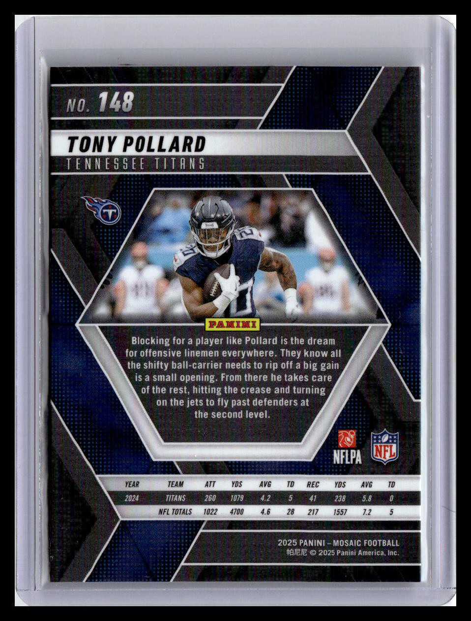 2025 Panini Mosaic #148 Tony Pollard