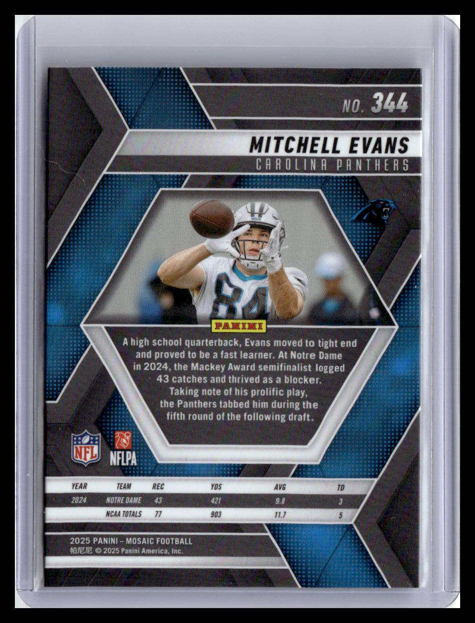 2025 Panini Mosaic #344 Mitchell Evans