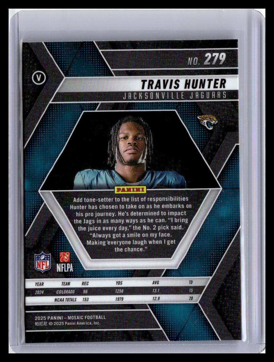 2025 Panini Mosaic #279 Travis Hunter