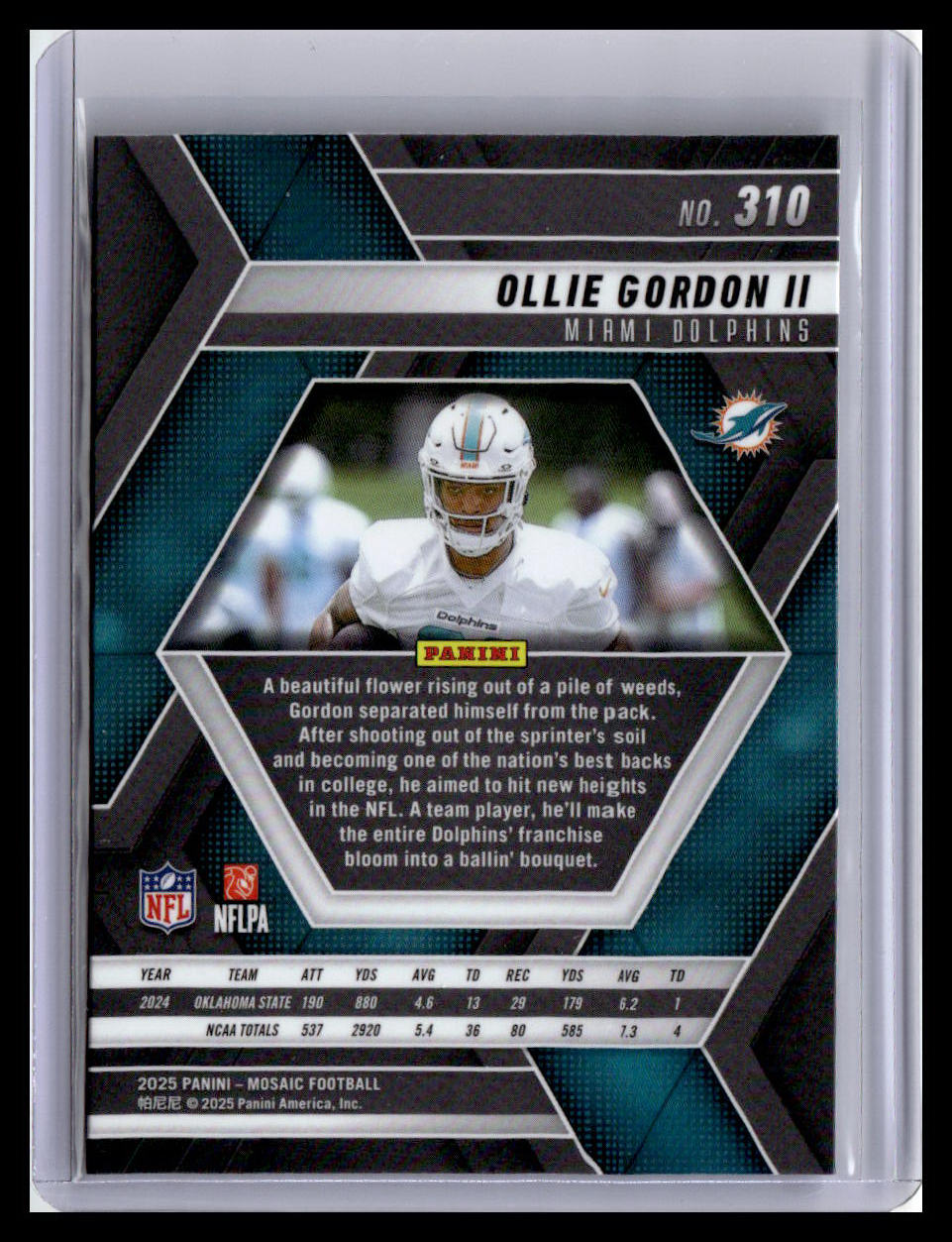 2025 Panini Mosaic #310 Ollie Gordon II