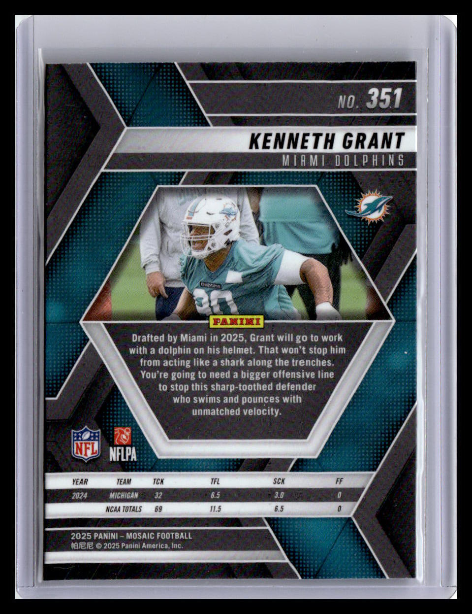 2025 Panini Mosaic #351 Kenneth Grant
