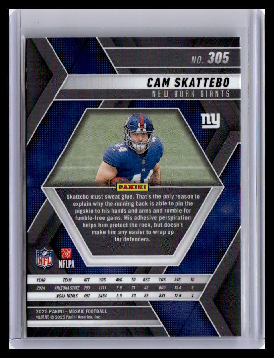 2025 Panini Mosaic #305 Cam Skattebo