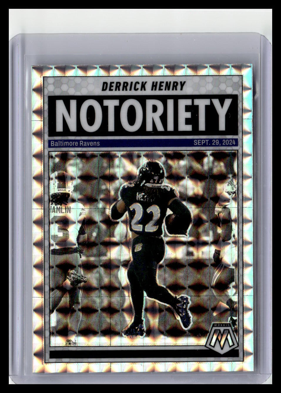 2025 Panini Mosaic #4 Derrick Henry Notoriety Mosaic