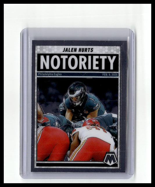 2025 Panini Mosaic #1 Jalen Hurts Notoriety