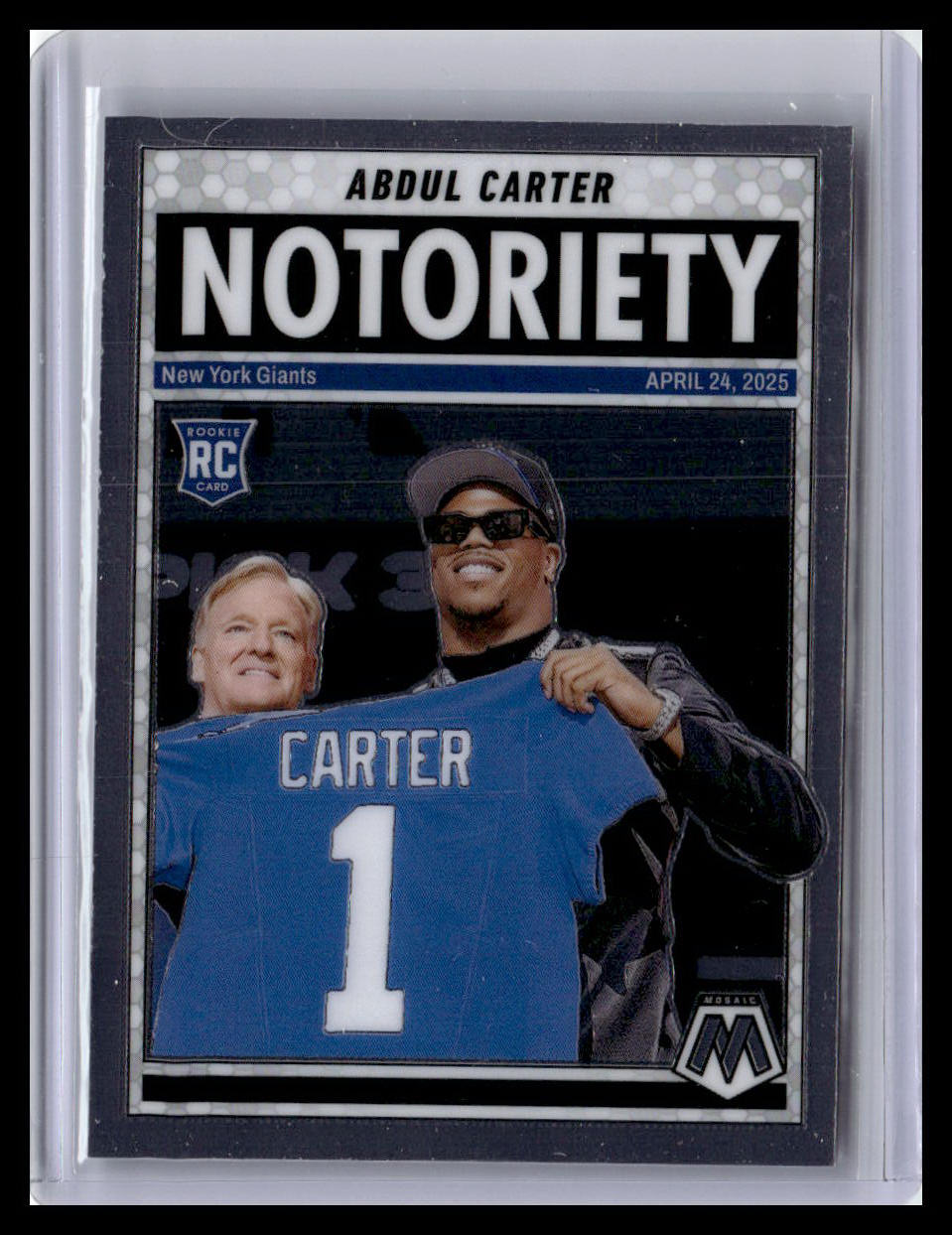 2025 Panini Mosaic #14 Abdul Carter Notoriety