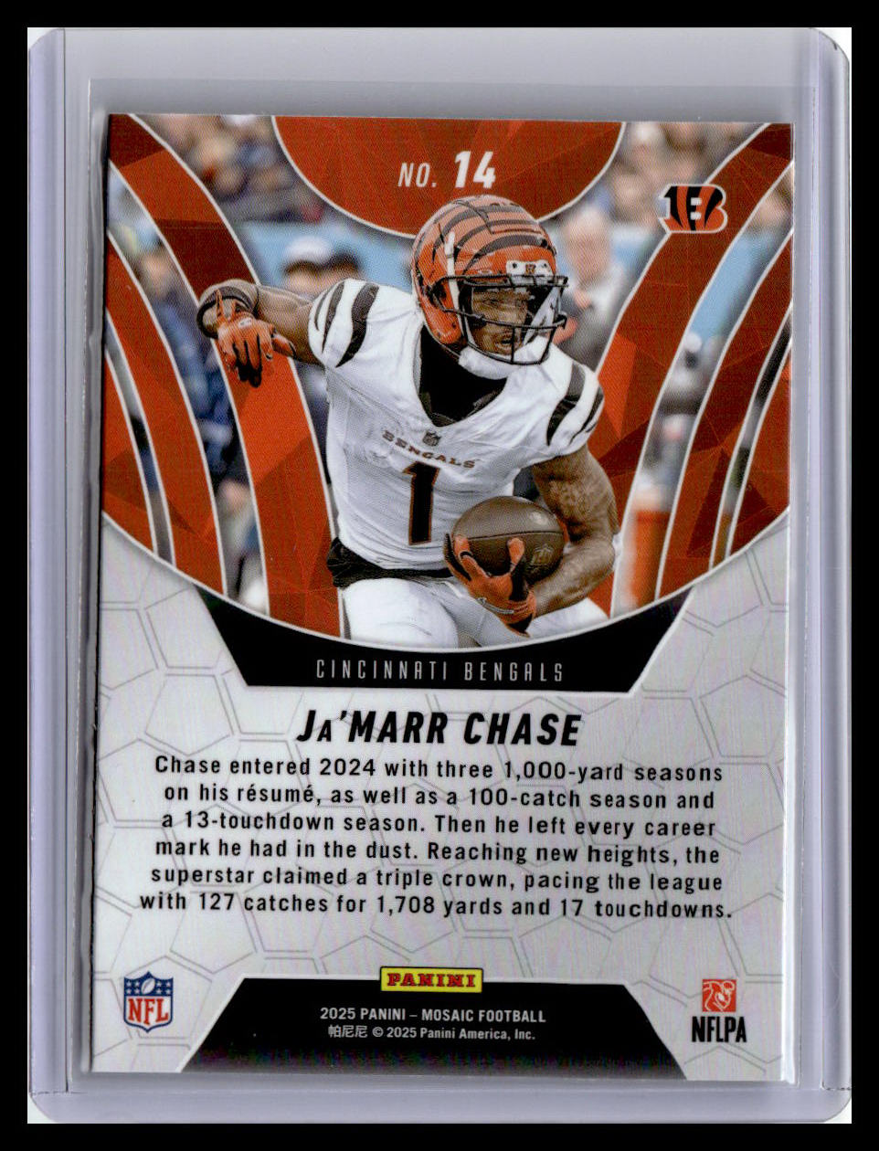 2025 Panini Mosaic #14 Ja’Marr Chase Elevate