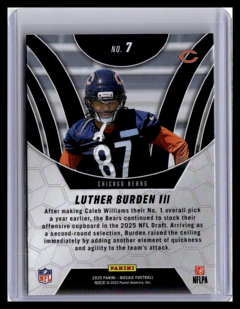 2025 Panini Mosaic #7 Luther Burden III Elevate