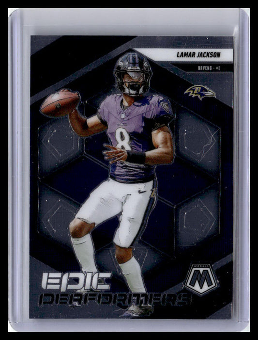 2025 Panini Mosaic #3 Lamar Jackson Epic Performers
