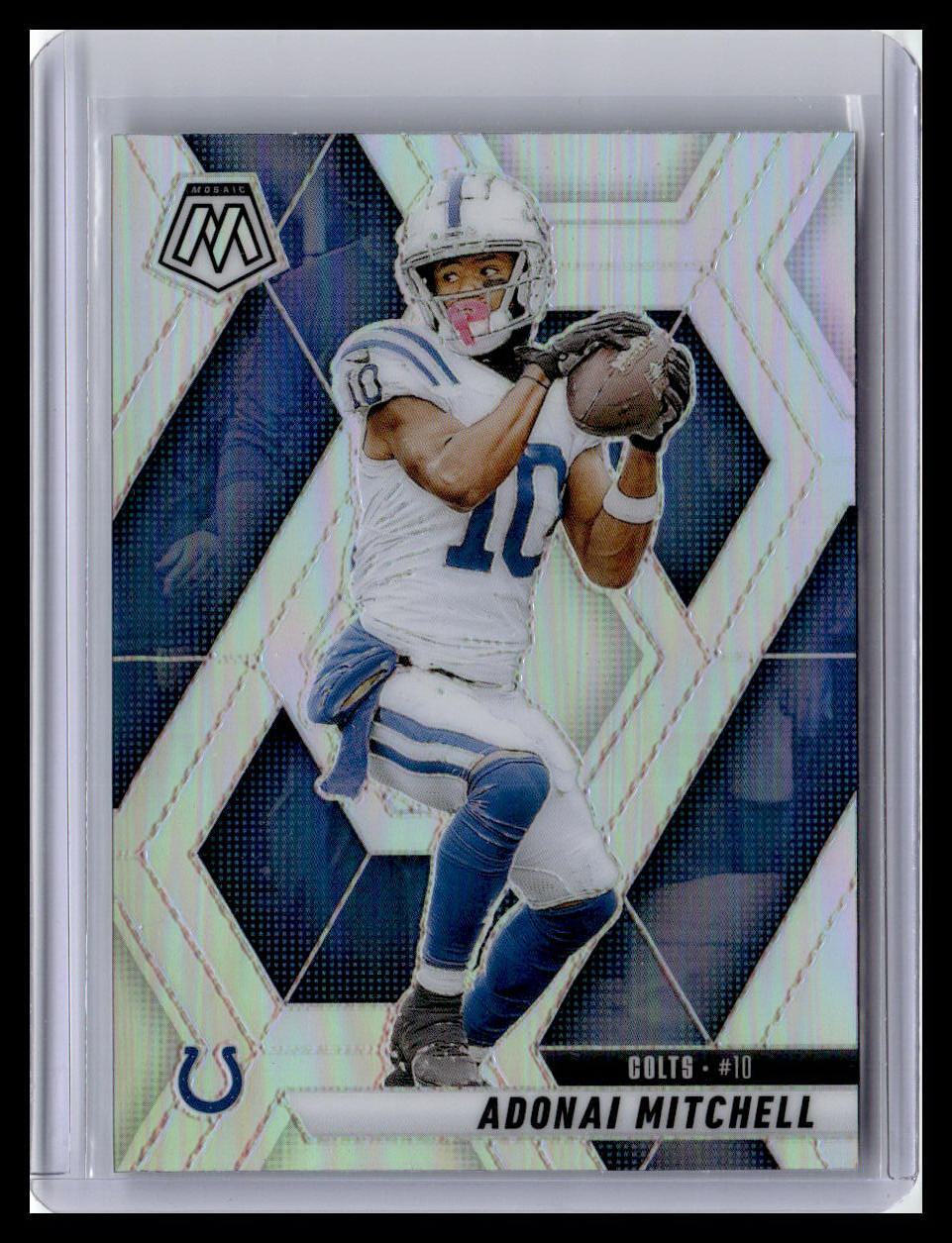 2025 Panini Mosaic #203 Adonai Mitchell Silver