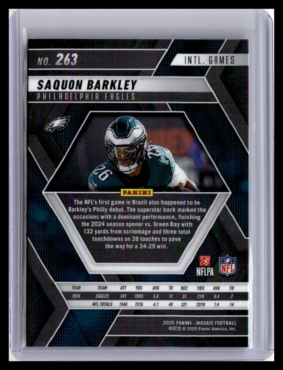2025 Panini Mosaic #263 Saquon Barkley