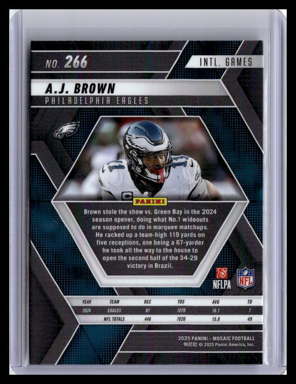 2025 Panini Mosaic #266 A.J. Brown