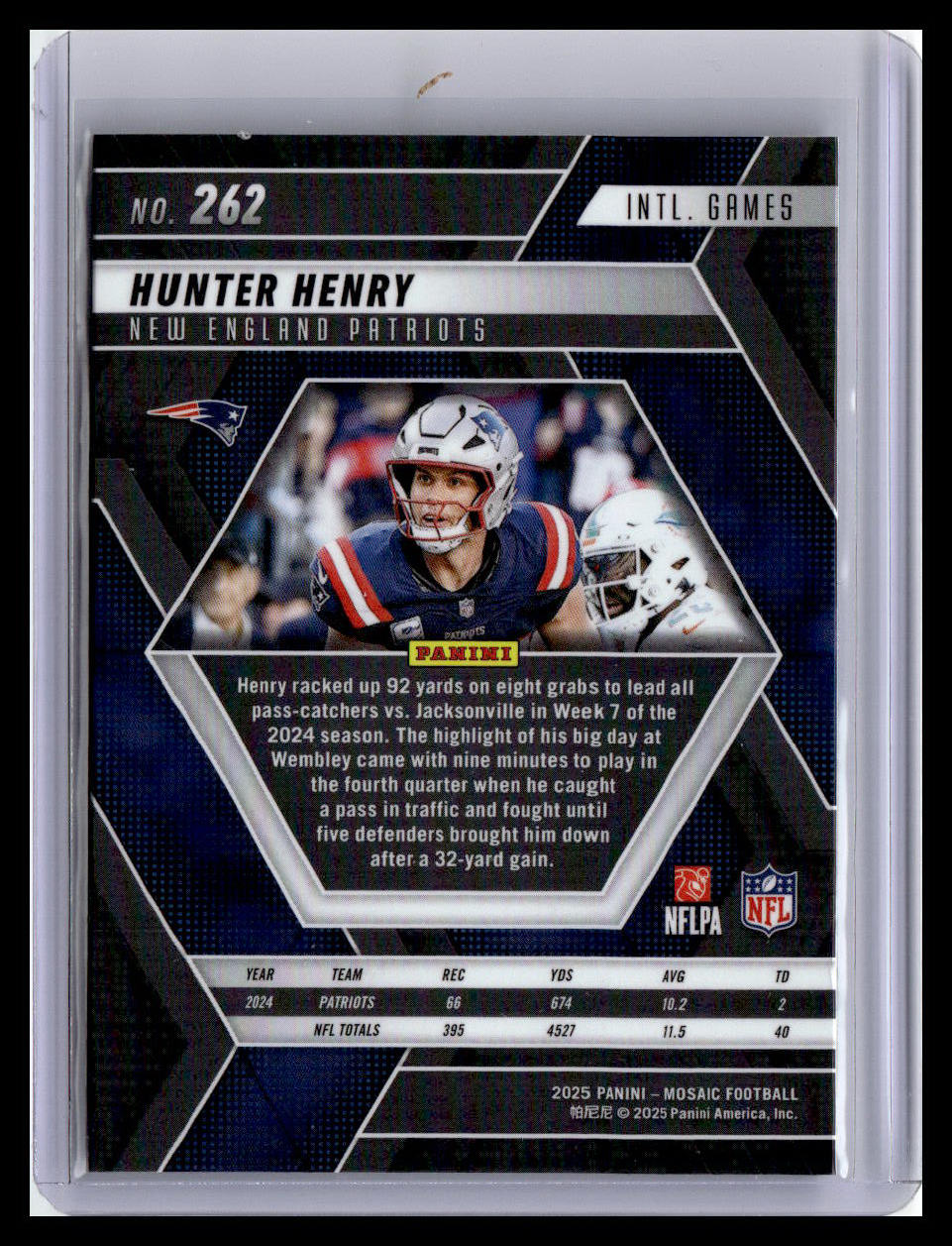 2025 Panini Mosaic #262 Hunter Henry