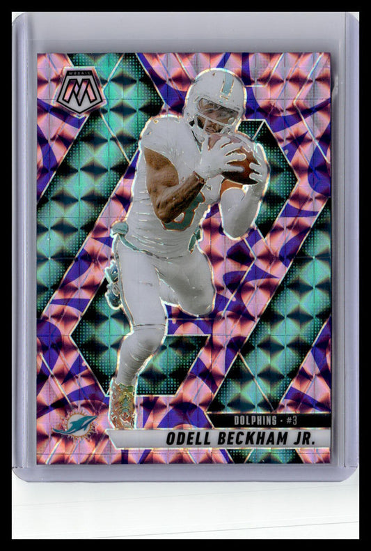 2025 Panini Mosaic #189 Odell Beckham Jr. Mosaic Reactive Purple