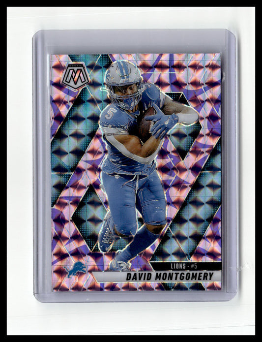 2025 Panini Mosaic #228 David Montgomery Mosaic Reactive Purple