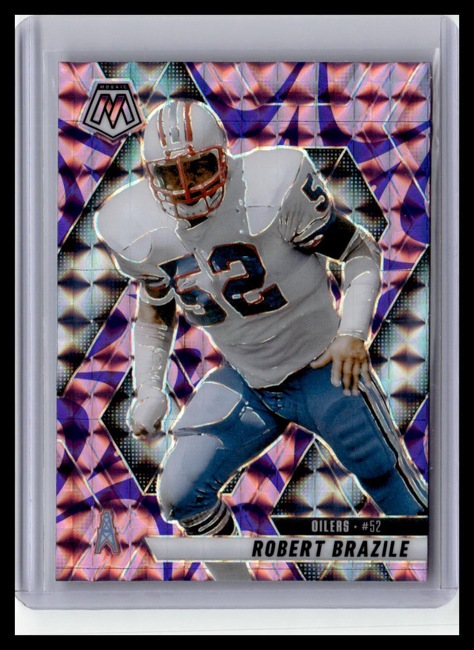 2025 Panini Mosaic #132 Robert Brazile Mosaic Reactive Purple