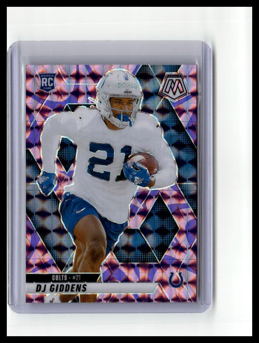2025 Panini Mosaic #350 DJ Giddens Mosaic Reactive Purple