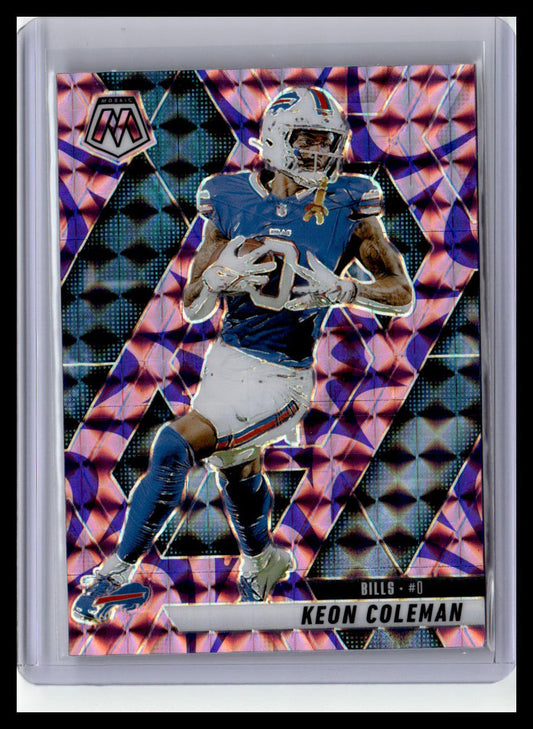 2025 Panini Mosaic #146 Keon Coleman Mosaic Reactive Purple