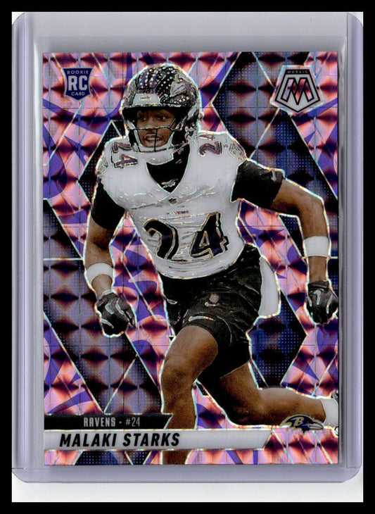 2025 Panini Mosaic #347 Malaki Starks Mosaic Reactive Purple