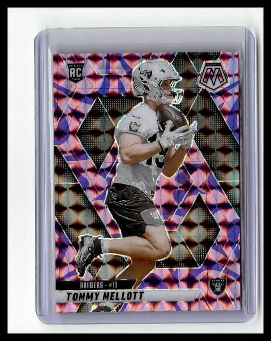 2025 Panini Mosaic #389 Tommy Mellott Mosaic Reactive Purple