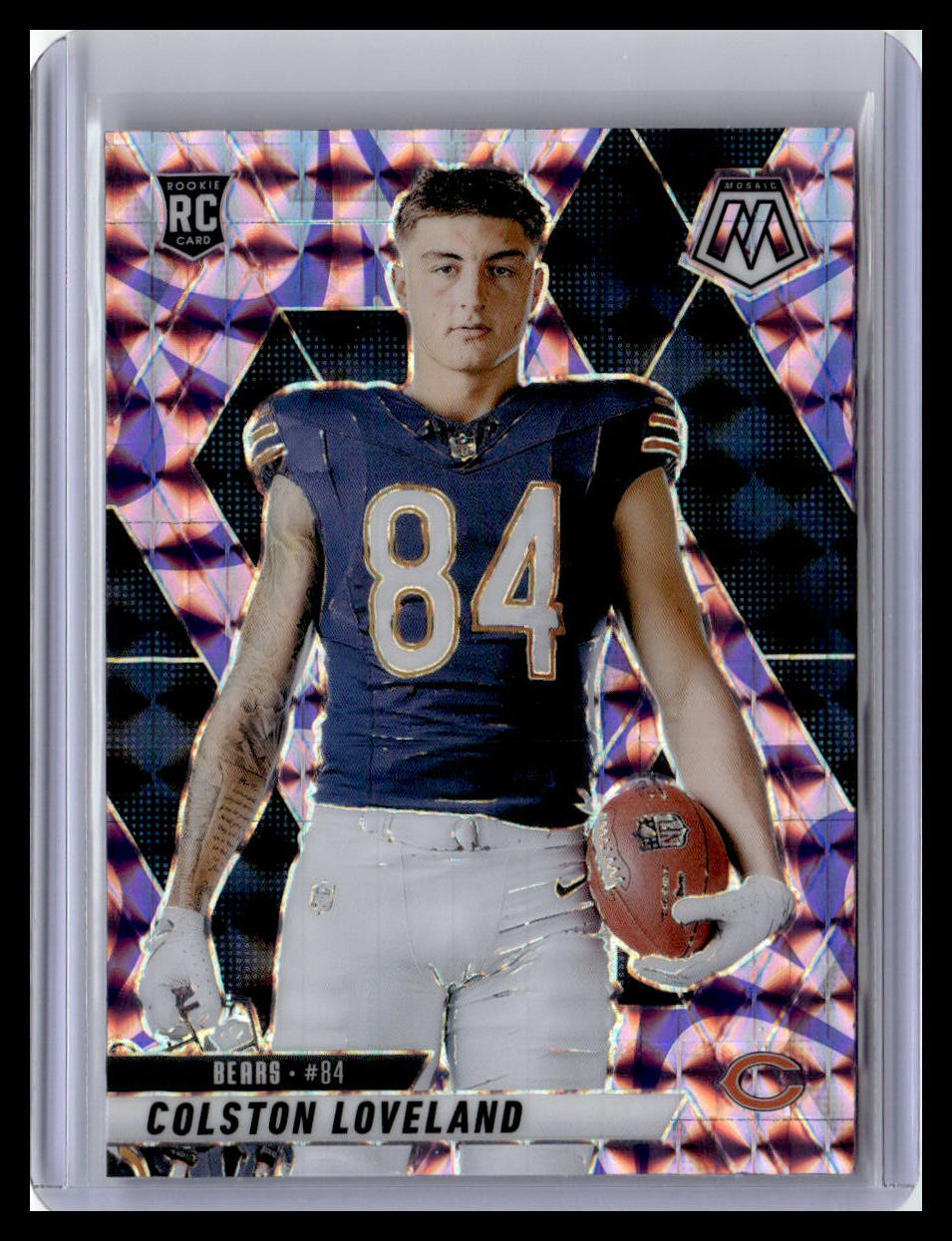 2025 Panini Mosaic #275 Colston Loveland Mosaic Reactive Purple