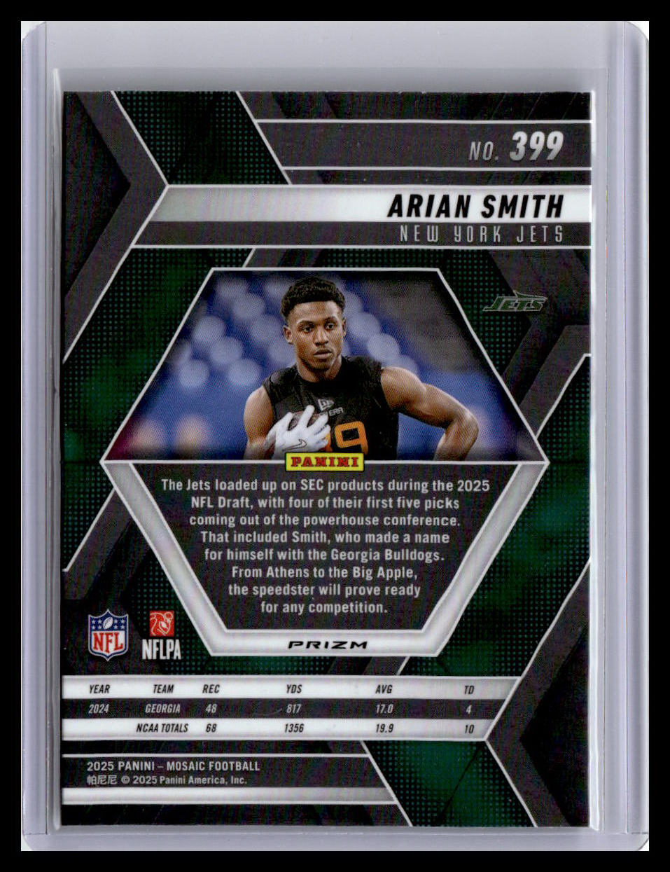 2025 Panini Mosaic #399 Arian Smith Mosaic