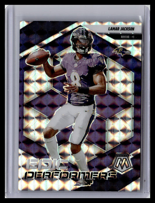 2025 Panini Mosaic #3 Lamar Jackson Epic Performers Mosaic