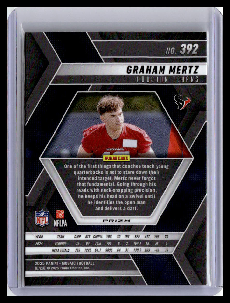 2025 Panini Mosaic #392 Graham Mertz Mosaic