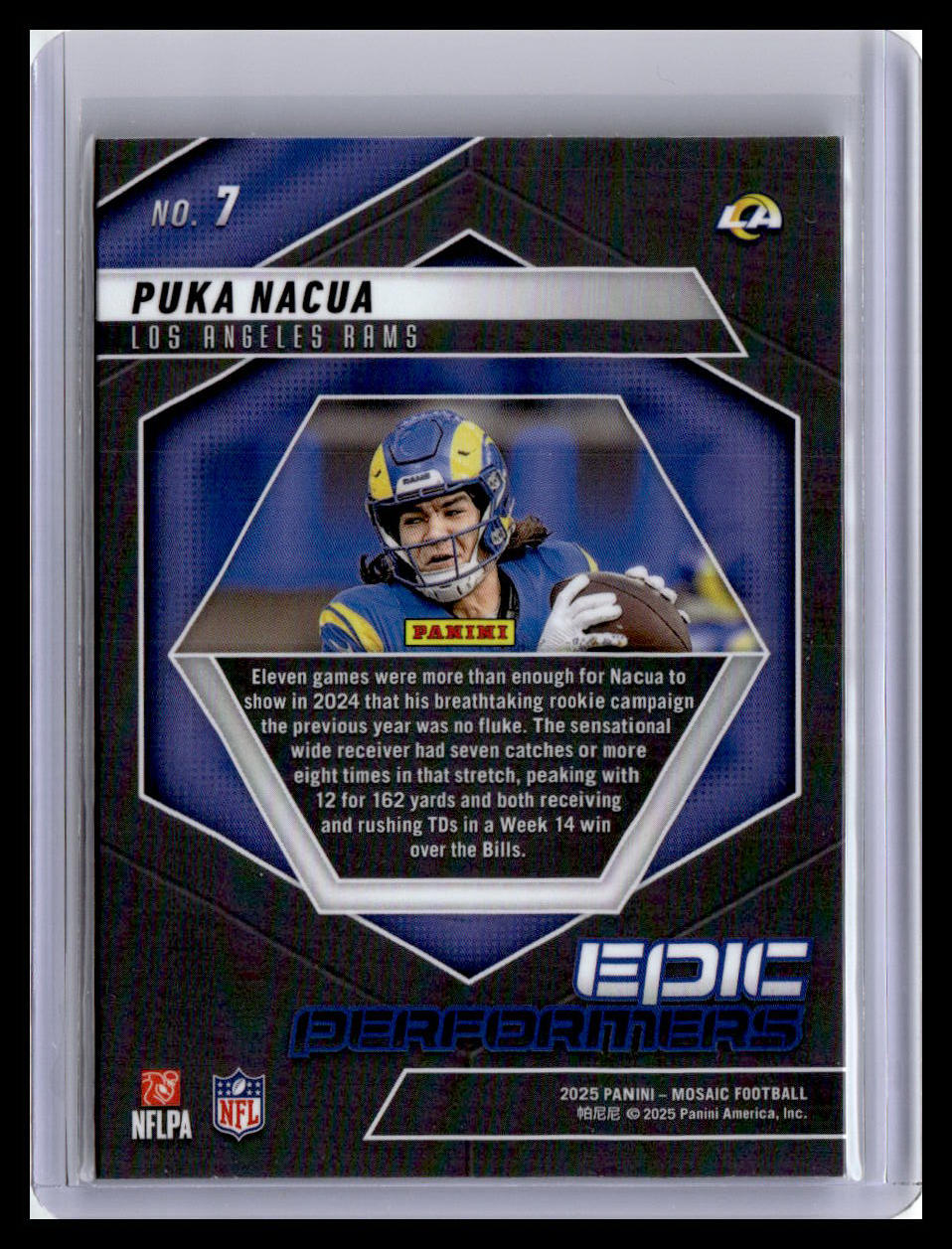 2025 Panini Mosaic #7 Puka Nacua Epic Performers Mosaic