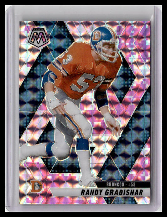 2025 Panini Mosaic #178 Randy Gradishar Mosaic Camo Pink