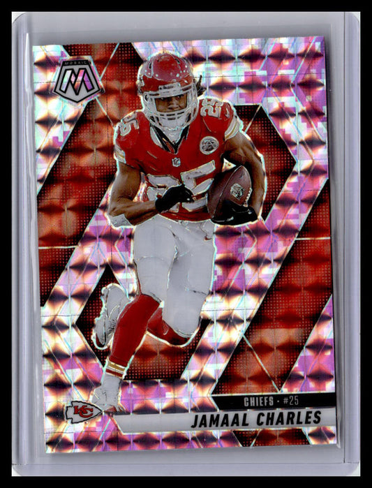 2025 Panini Mosaic #18 Jamaal Charles Mosaic Camo Pink