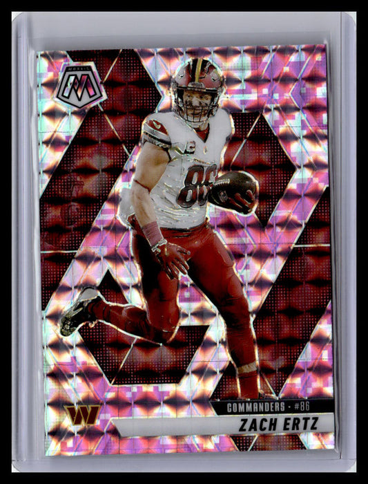 2025 Panini Mosaic #135 Zach Ertz Mosaic Camo Pink