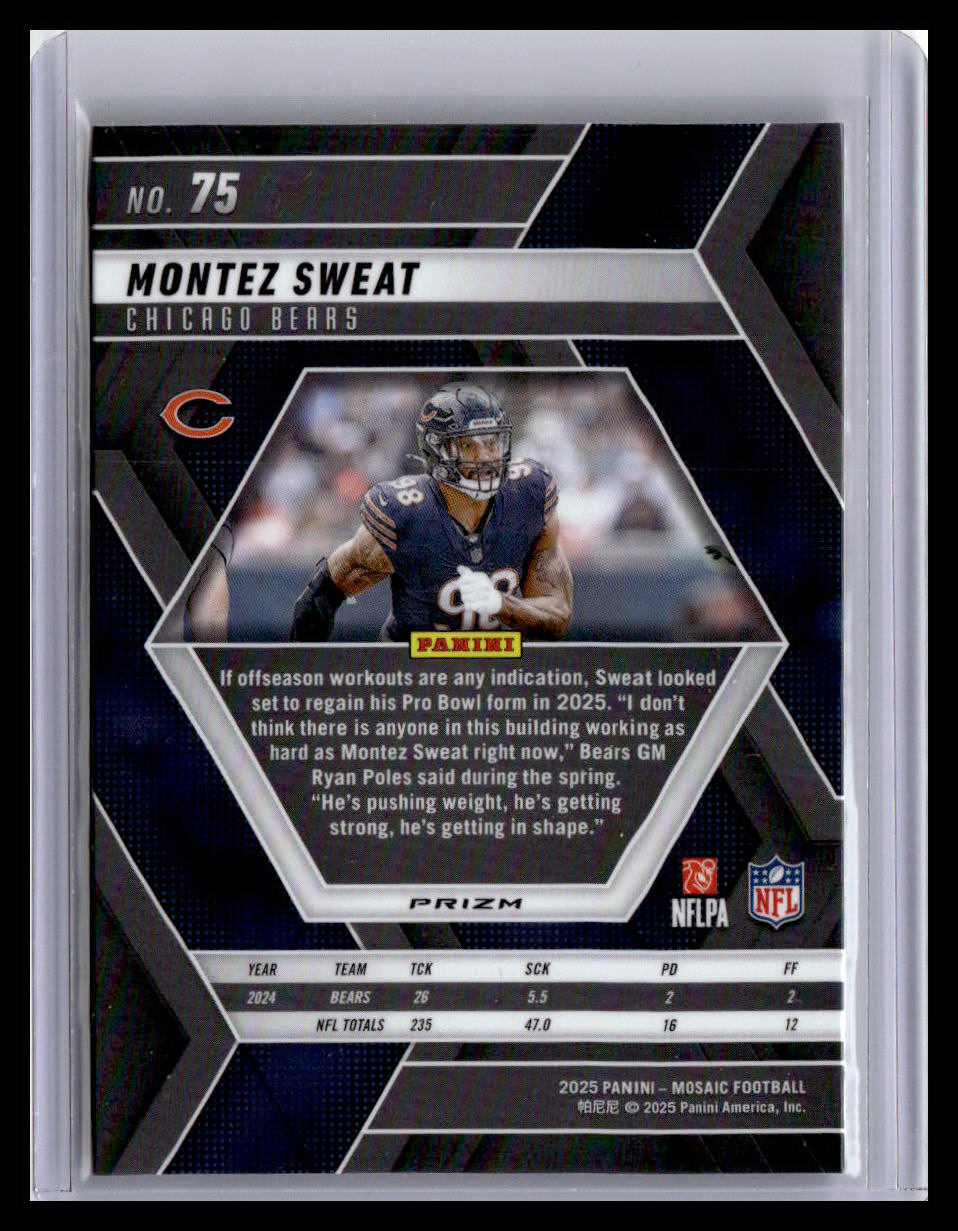 2025 Panini Mosaic #75 Montez Sweat Mosaic Camo Pink