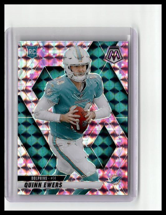 2025 Panini Mosaic #308 Quinn Ewers Mosaic Camo Pink