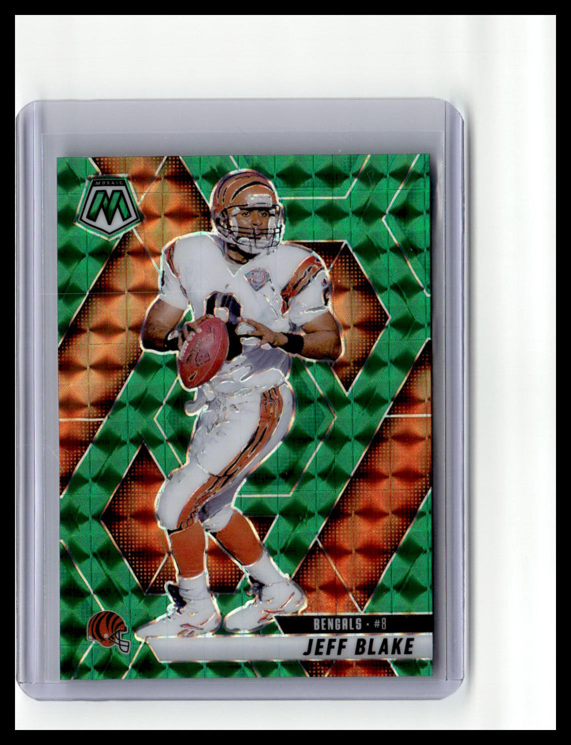 2025 Panini Mosaic #127 Jeff Blake Mosaic Green