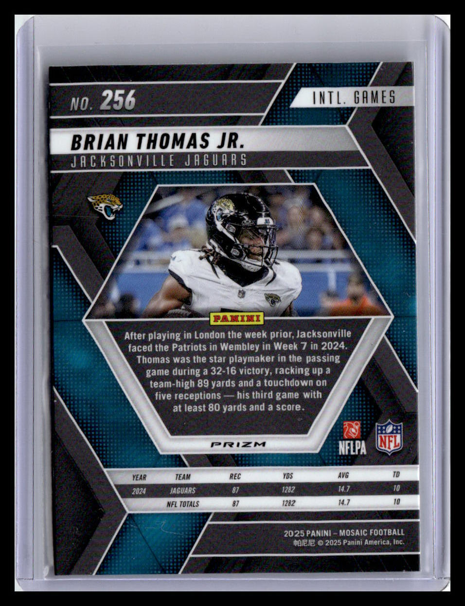 2025 Panini Mosaic #256 Brian Thomas Jr. Mosaic Green