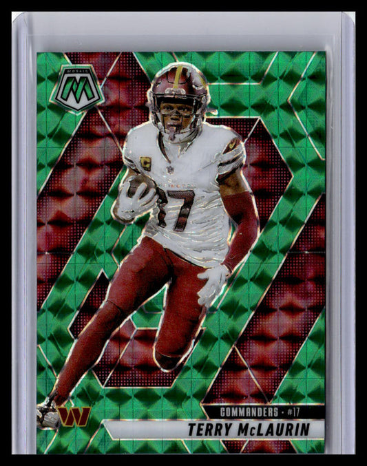 2025 Panini Mosaic #182 Terry McLaurin Mosaic Green
