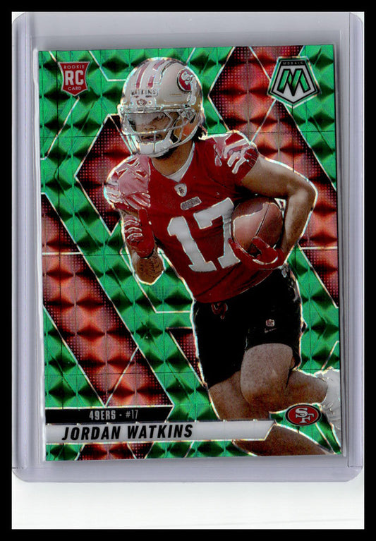 2025 Panini Mosaic #359 Jordan Watkins Mosaic Green