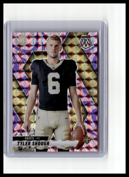 2025 Panini Mosaic #273 Tyler Shough Mosaic Reactive Purple