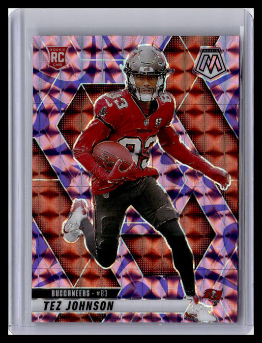 2025 Panini Mosaic #316 Tez Johnson Mosaic Reactive Purple