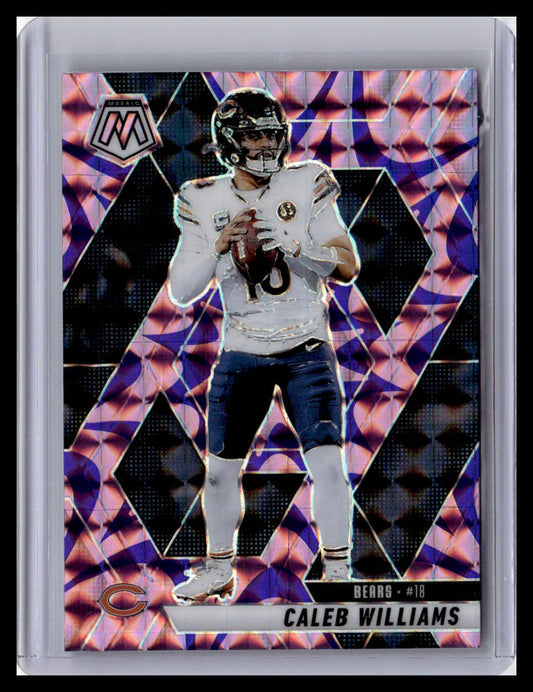 2025 Panini Mosaic #22 Caleb Williams Mosaic Reactive Purple